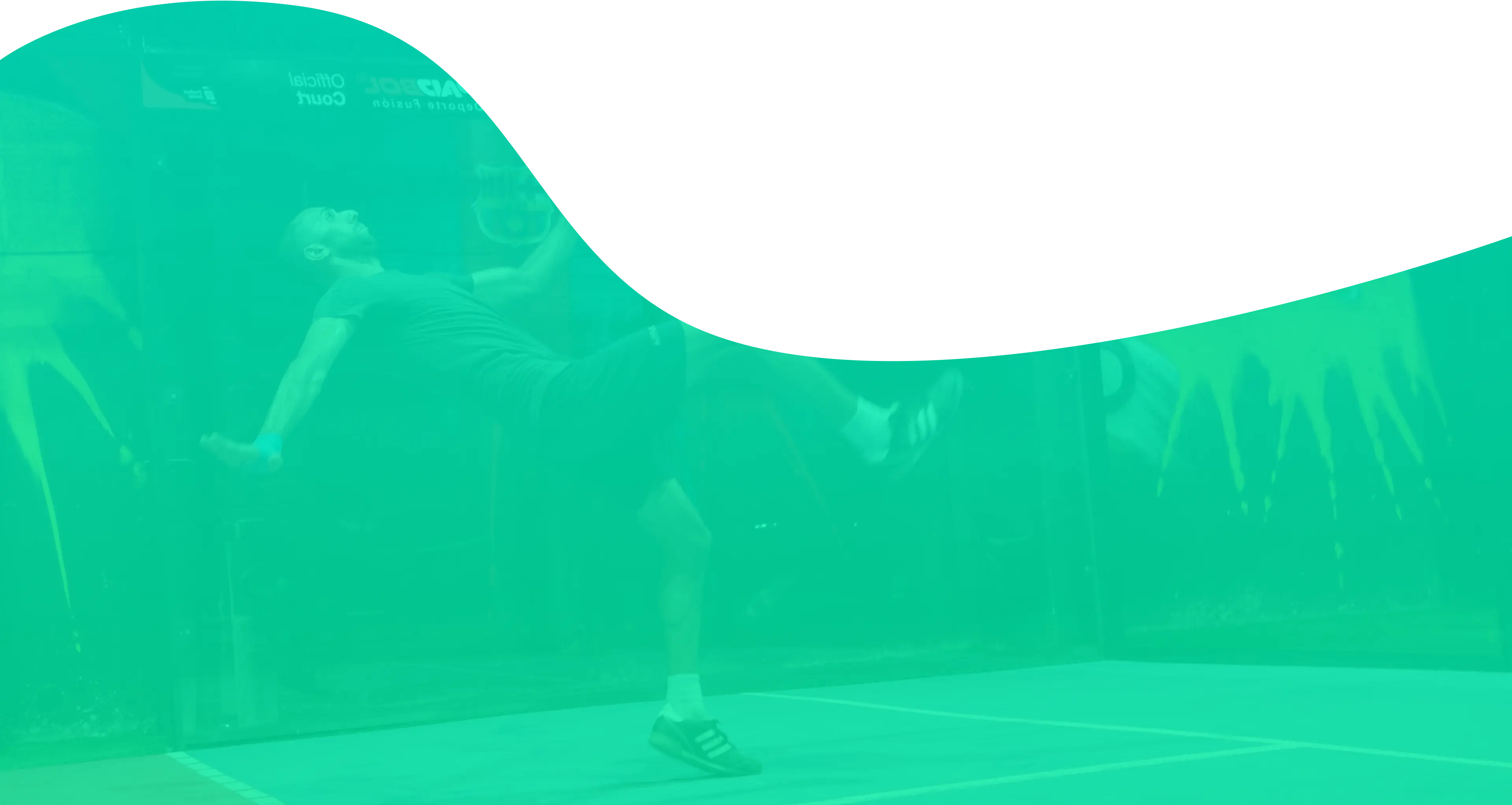 רקע ירוק בהיר שמציג תמונה דהויה של שחקן פט בול